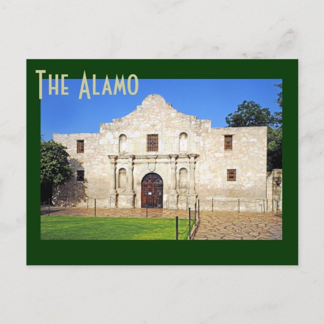 Carte Postale La mission Alamo, San Antonio, Texas, États-Unis (Devant)
