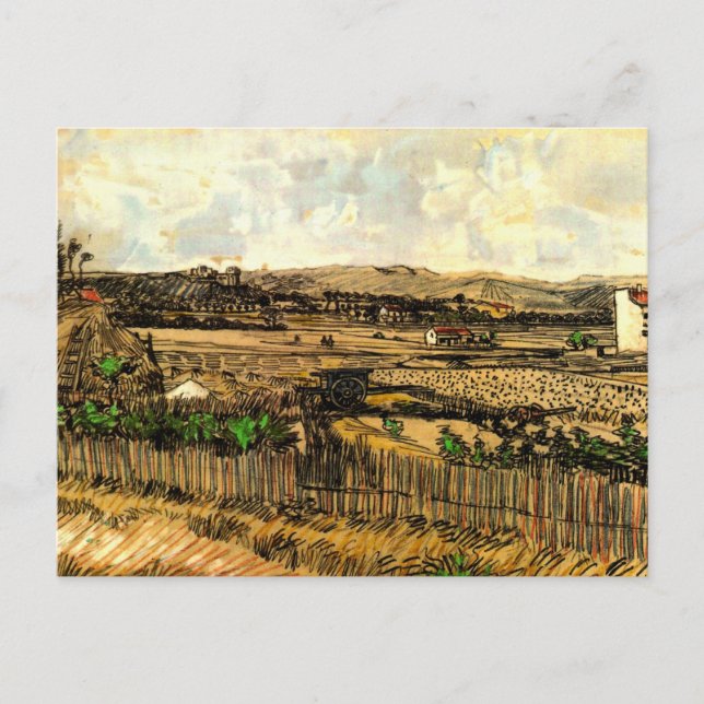 Carte Postale La Moisson en Provence Montmajour par Vincent van  (Devant)