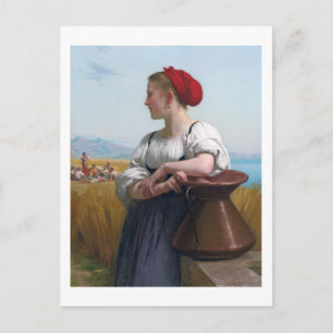 Carte Postale La moissonneuse, Bouguereau