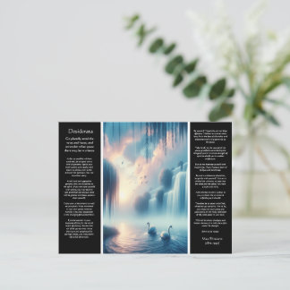 Carte Postale La moiteur pastel de la cascade de Desiderata
