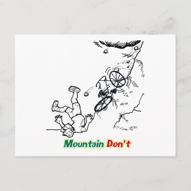 Carte Postale La montagne ne fait pas (Devant)