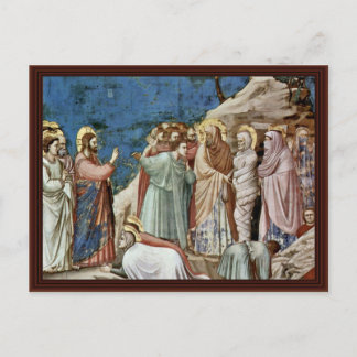 Carte Postale La Montée De Lazare Par Giotto Di Bondone