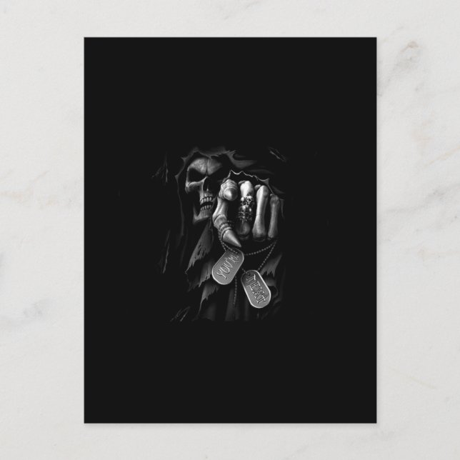Carte Postale La mort arrive (Devant)