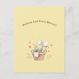 Carte Postale La Mort aux fleurs Bienvenue la Nouvelle Baby