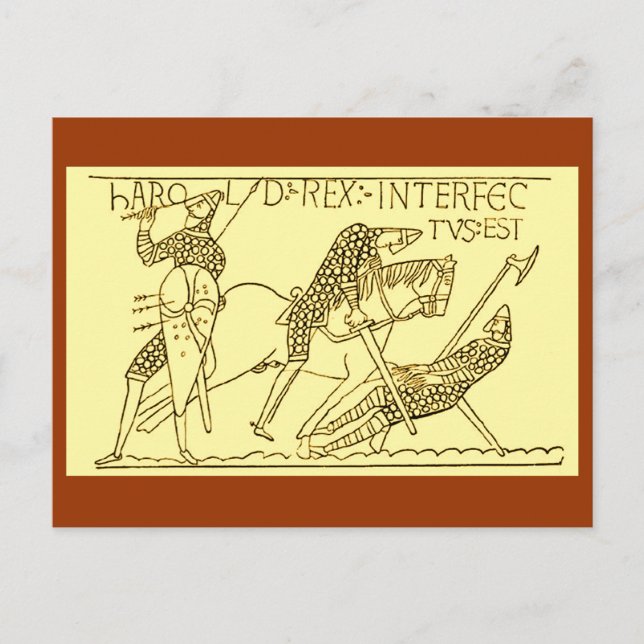 Carte Postale La mort de Harold (Devant)