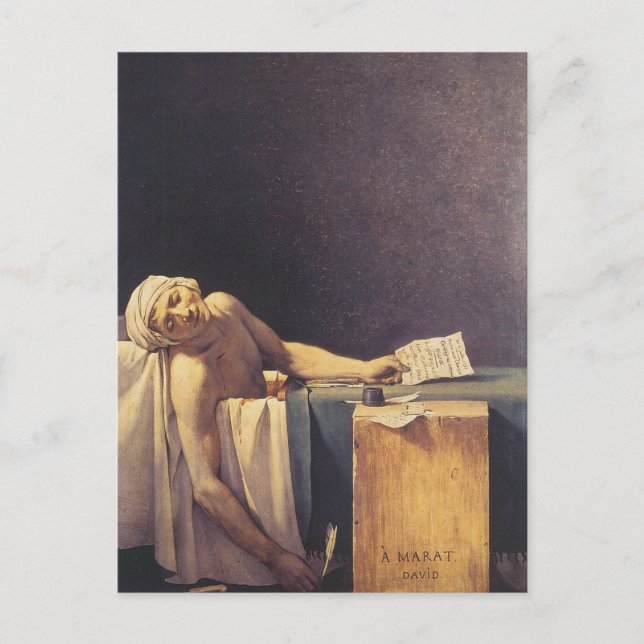 Carte Postale La mort de Marat (Devant)