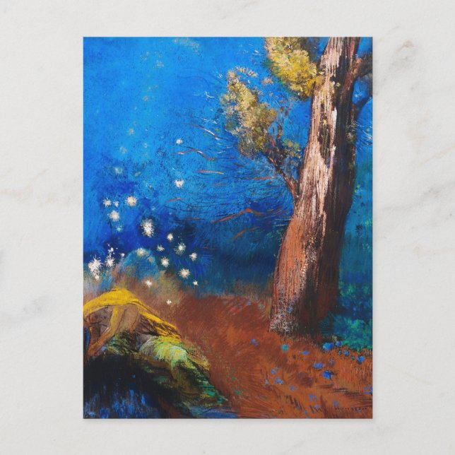 Carte Postale La mort du Bouddha par Odilon Redon (Devant)