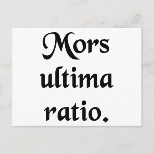 Carte Postale La mort est la comptabilité finale.