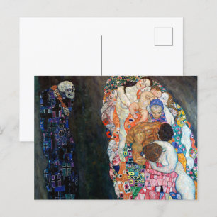 Carte Postale La mort et la vie   Gustav Klimt