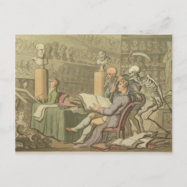 Carte Postale La mort et l'artiste (Devant)
