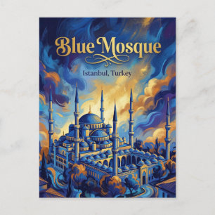 Carte Postale La Mosquée Bleue, Istanbul, Marmara
