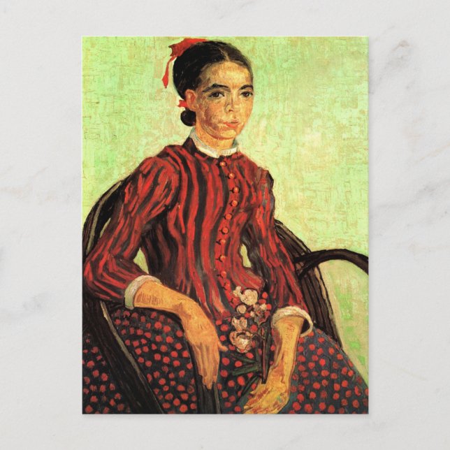 Carte Postale La Mousmé, assise de Vincent van Gogh (Devant)