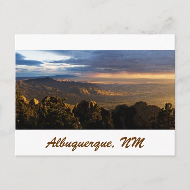 Carte Postale La mousson sur Albuquerque (Devant)