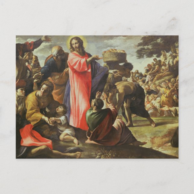 Carte Postale La multiplication des pains et des poissons (Devant)