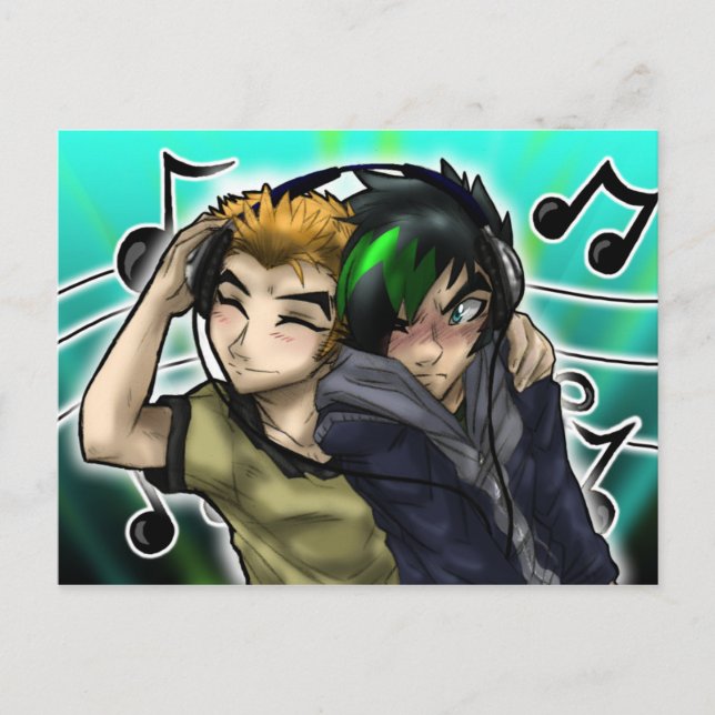 Carte Postale La musique dans ma vie (Devant)