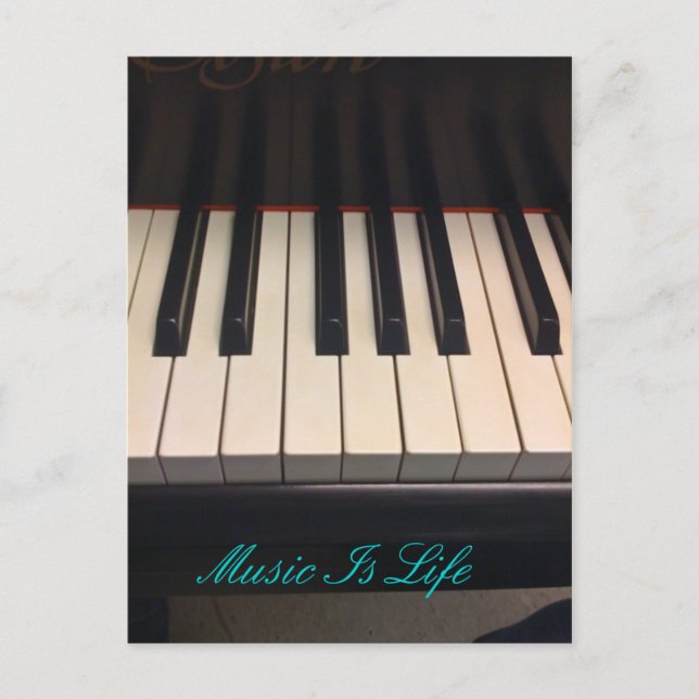 Carte Postale La musique est la vie (Devant)