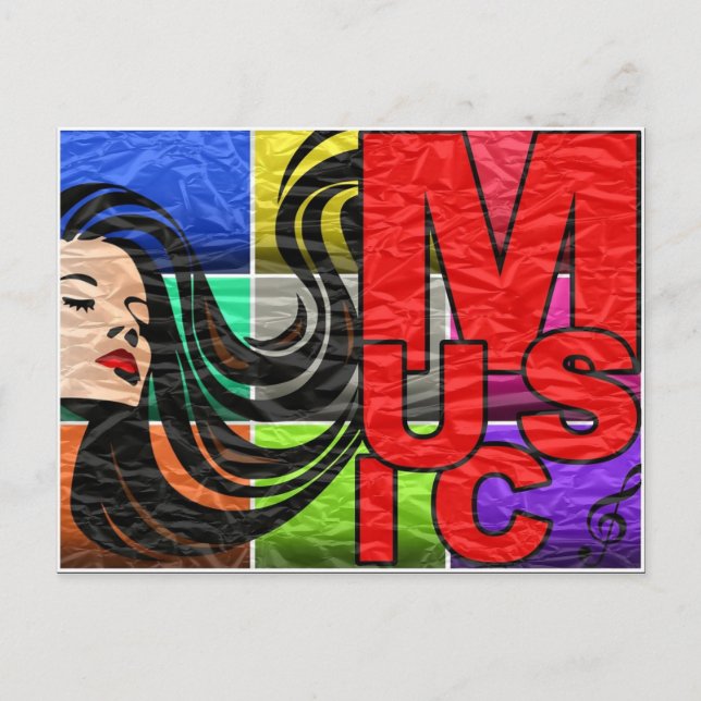Carte Postale La musique est ma vie (Devant)