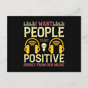 Carte Postale La Musique Obtient Une Énergie Positive De Notre M