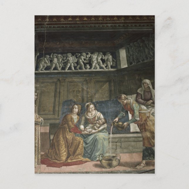 Carte Postale La naissance de la Vierge, 1485-1490 (Devant)