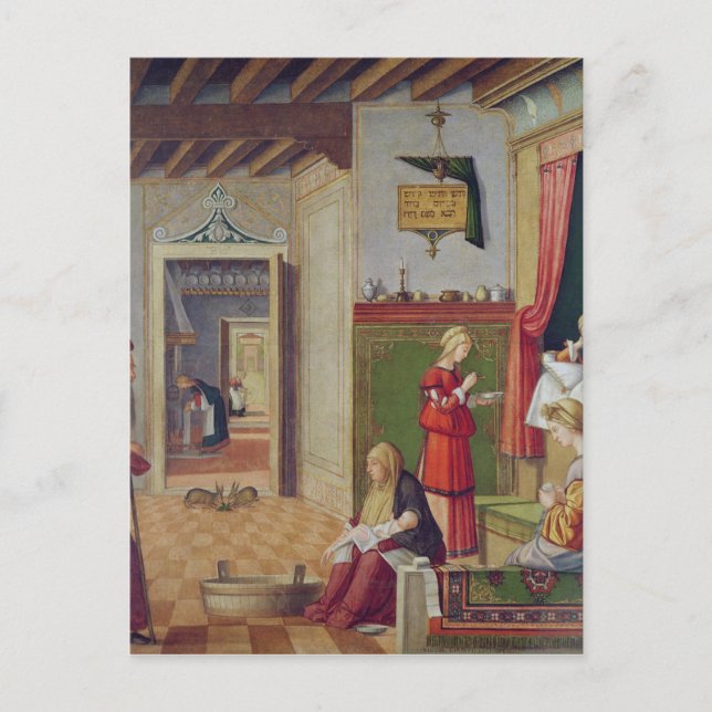 Carte Postale La naissance de la Vierge, 1504-08 (Devant)