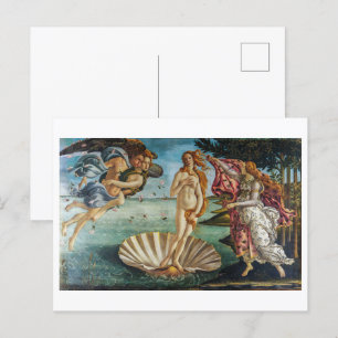 Carte Postale La naissance de Vénus   Botticelli  