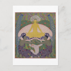 Carte Postale La naissance de Vénus (encre et W/c sur papier) (v