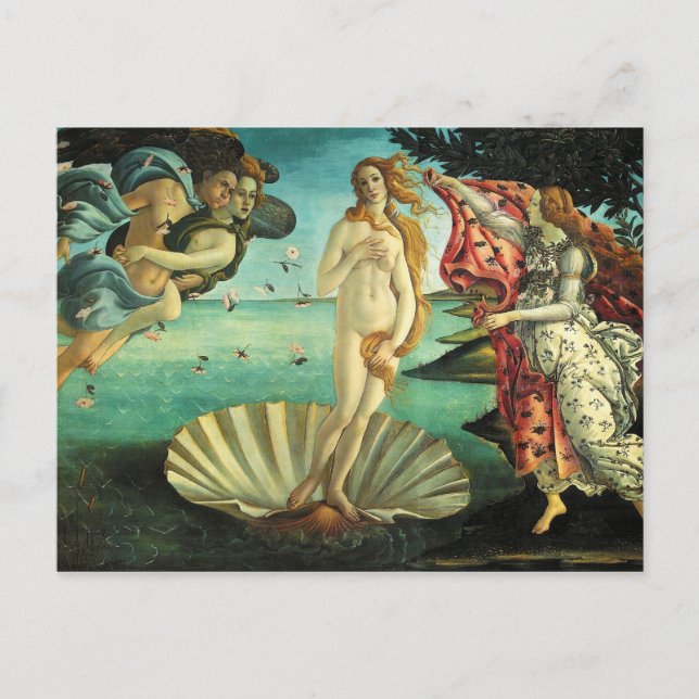 Carte Postale La naissance de Vénus par Sandro Botticelli (Devant)