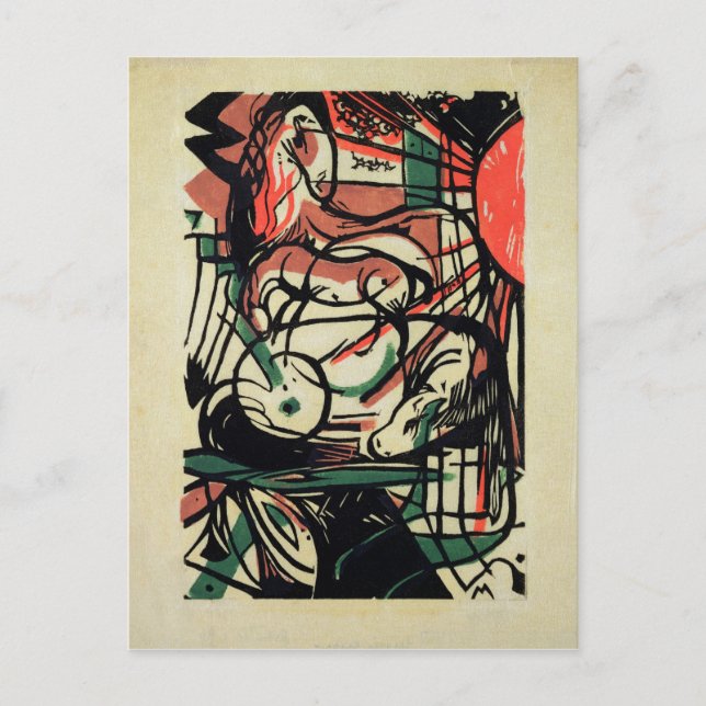 Carte Postale La naissance du cheval, 1913 (Devant)