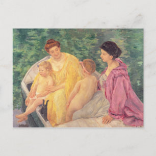 Carte Postale La natation ou deux mères et leurs enfants sur un