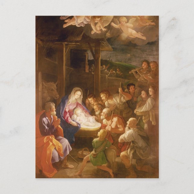 Carte Postale La Nativité à la Nuit, 1640 (Devant)