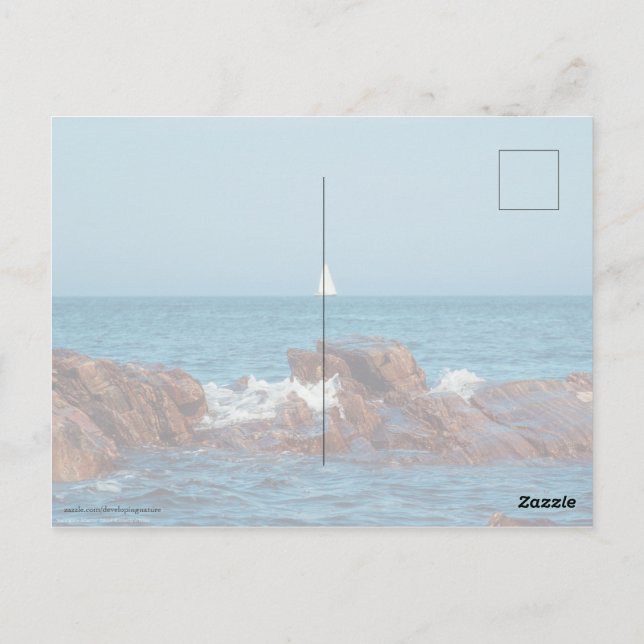 Carte Postale La navigation dans l'Atlantique (Dos)