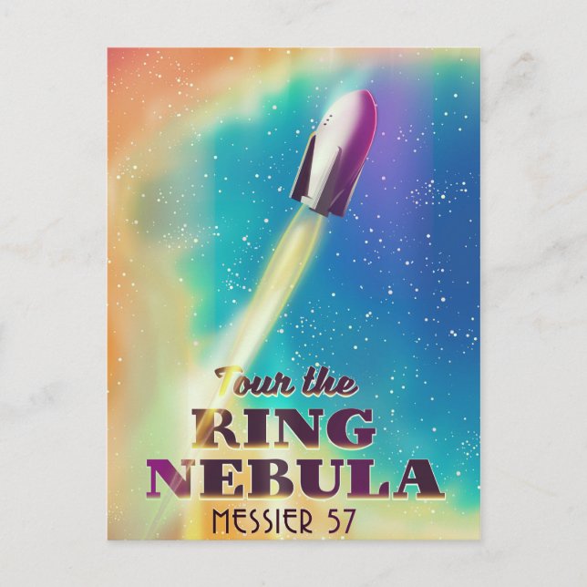 Carte Postale La nébuleuse de l'Anneau (Messier 57) Affiche de v (Devant)