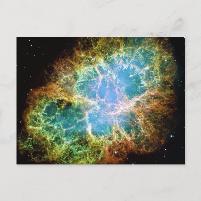 Carte Postale La nébuleuse du crabe du télescope spatial Hubble (Devant)