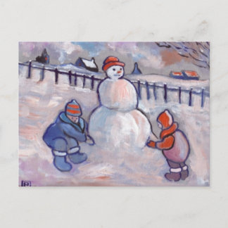 CARTE POSTALE LA NEIGE