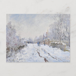Carte Postale La neige de Claude Monet à Argenteuil (1874–1875)