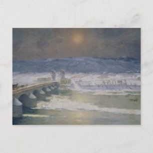 Carte Postale La neige en Auvergne, 1886