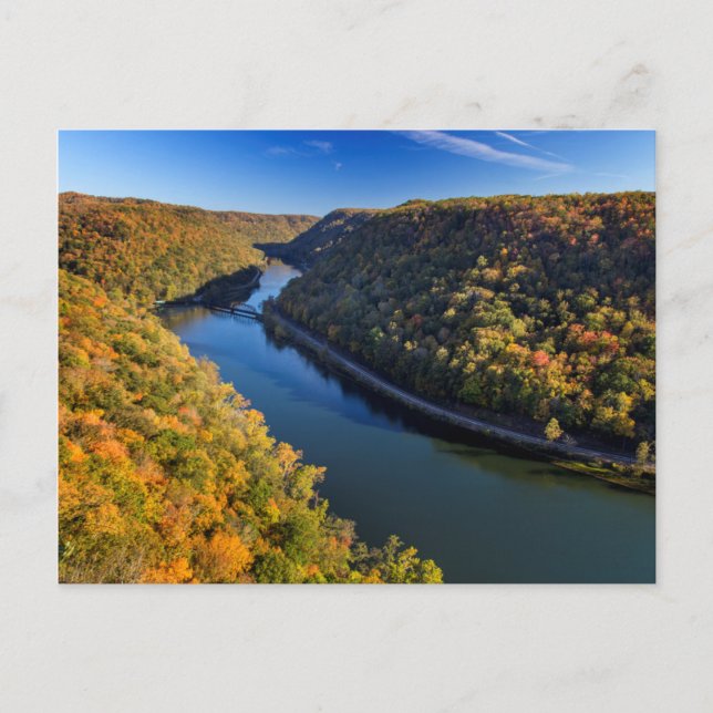Carte Postale La New River Gorge à Hawks Nest State Park (Devant)