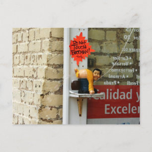 Carte Postale La nouveauté Poser l'homme bulle