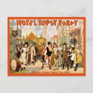 Carte Postale La nouvelle comédie musicale, Hotel Topsy Turvy