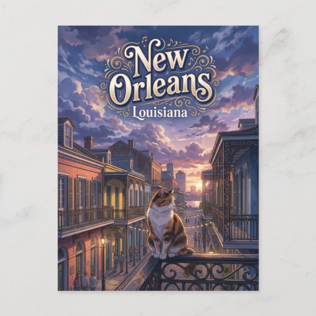Carte Postale La Nouvelle-Orléans États-Unis (Devant)