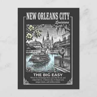 Carte Postale La Nouvelle-Orléans Ville Louisiane La Grande Faci