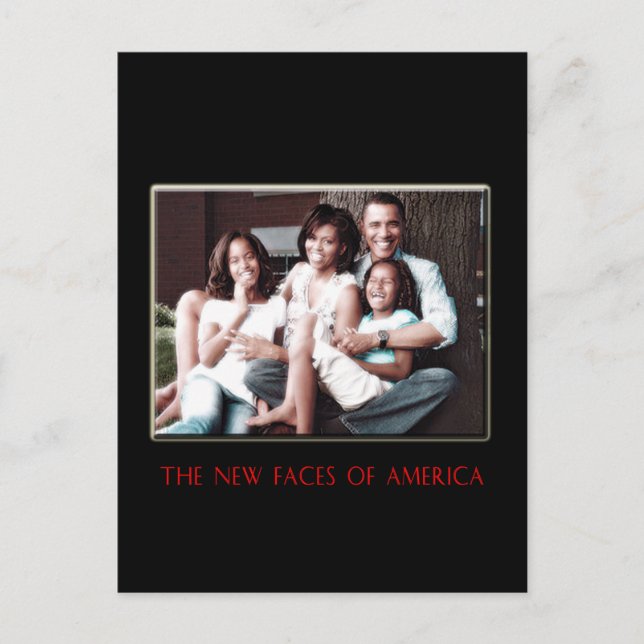 CARTE POSTALE LA NOUVELLE PREMIÈRE FAMILLE (Devant)
