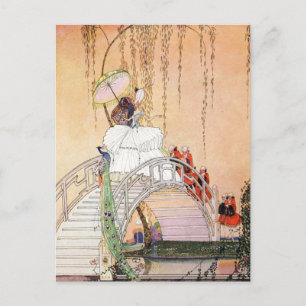 Carte Postale La nuit de Kay Nielsen dans un jardin chinois