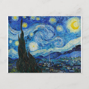 Carte Postale La Nuit de Starry 1889 par Vincent van Gogh