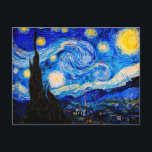 Carte Postale La Nuit étoilée de Vincent Van Gogh<br><div class="desc">Vincent Van Gogh La Nuit étoilée. C'est un vieux chef-d'œuvre du maître peintre néerlandais Vincent Van Gogh.Cette peinture de paysage d'art fin a une couleur belle,  vibrante et saturée. Vincent Van Gogh était un peintre post-impressionniste néerlandais. Cette image est dans le domaine public</div>
