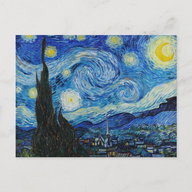 Carte Postale La Nuit étoilée - Vincent Van Gogh (Devant)