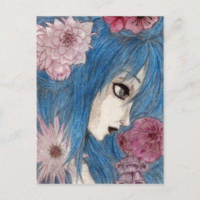 Carte Postale La nymphe bleue (Devant)