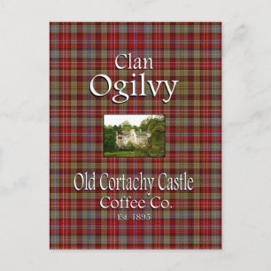 Carte Postale La Old Cortachy Castle Coffee Co de Clan Ogilvy.