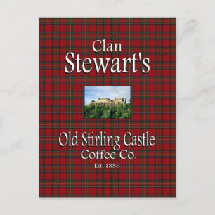 Carte Postale La Old Stirling Castle Coffee Co de Clan Stewart.