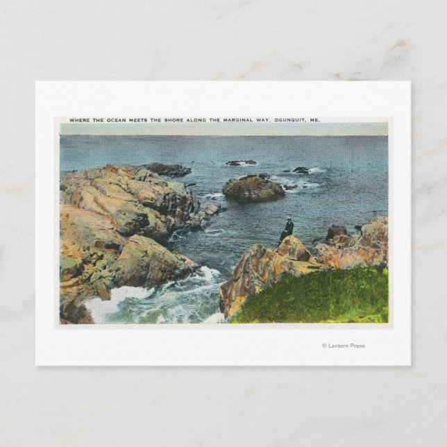 Carte Postale Là où l'océan rencontre le rivage (Devant)